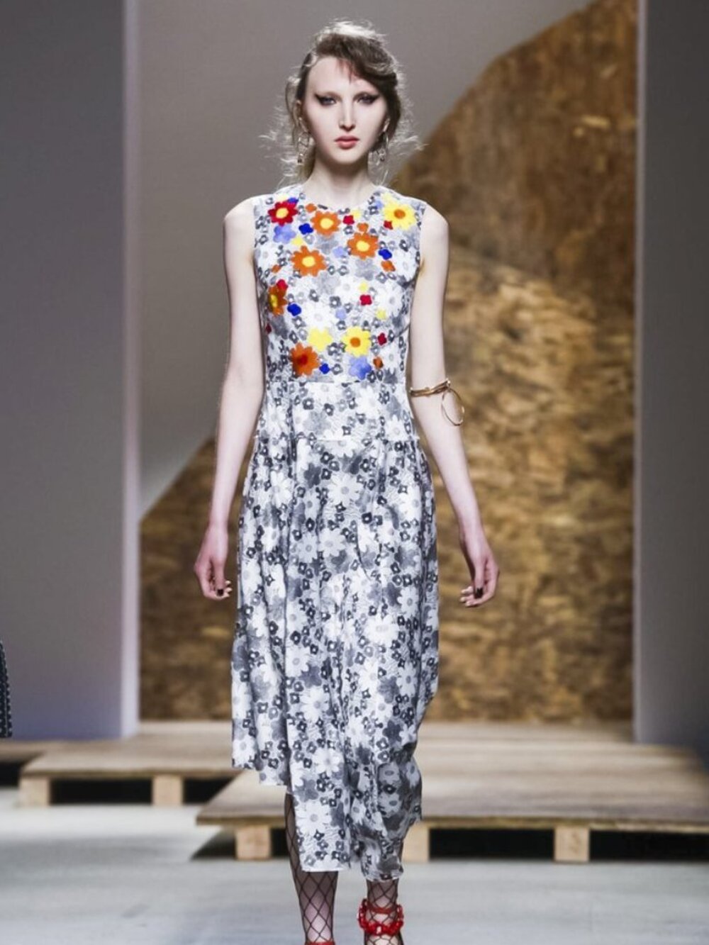 Creatures of the Wind Floral Dress size 4 Cotton